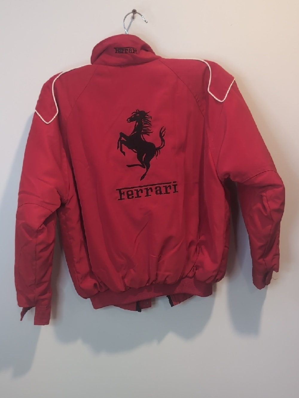 Boys Ferrari Red Racing Jacket - Picture 6 of 10